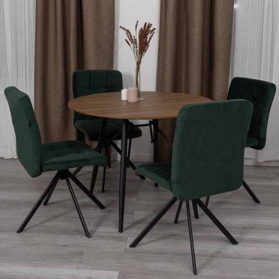 Стул крутящийся Medeo изумруд (24992)