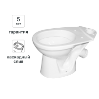 Унитаз строительный керамический Рива