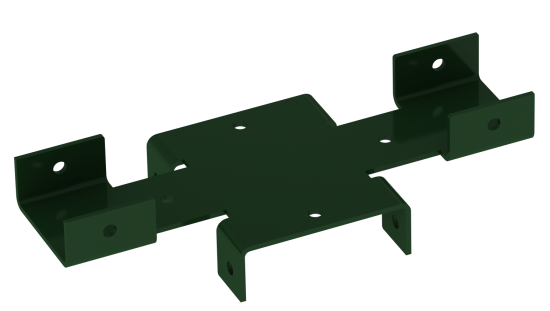 Кронштейн для забора Vegastok 60x40 мм сталь RAL 6005 зеленый