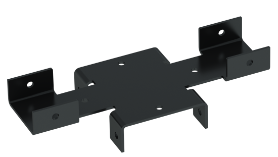 Кронштейн для забора Vegastok 60x40 мм сталь RAL 7024 темно-серый