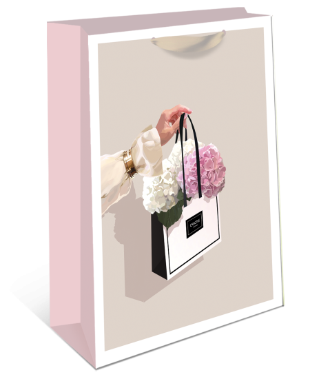 Подарочный пакет Арт и дизайн 26x32x12 см цвет разноцветный