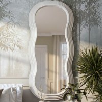 Зеркало декоративное Nuage фигурное 55x125 см пластик цвет белый