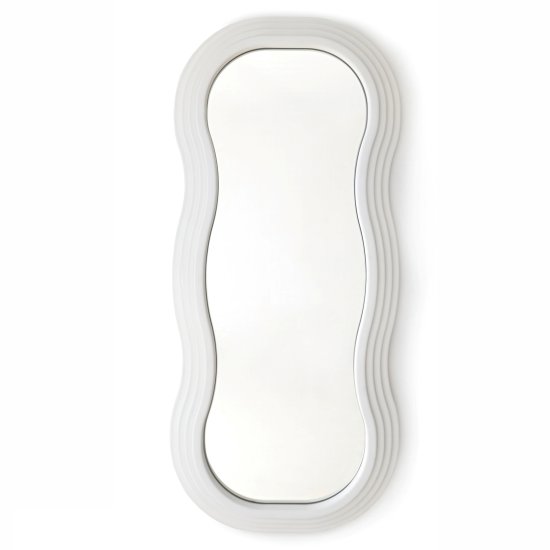 Зеркало декоративное Nuage фигурное 55x125 см пластик цвет белый
