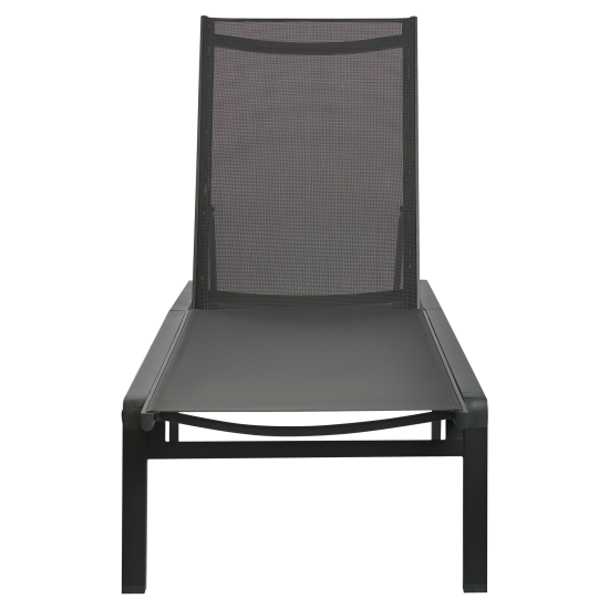 Шезлонг BEGINIA Kreo 191x60x30.5 см алюминий серый