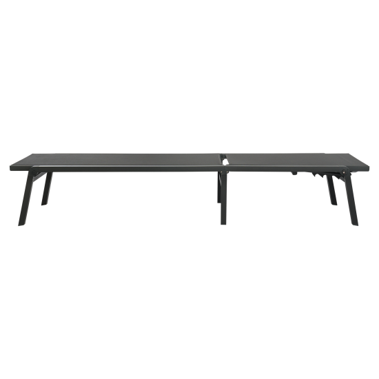 Шезлонг BEGINIA Kreo 191x60x30.5 см алюминий серый