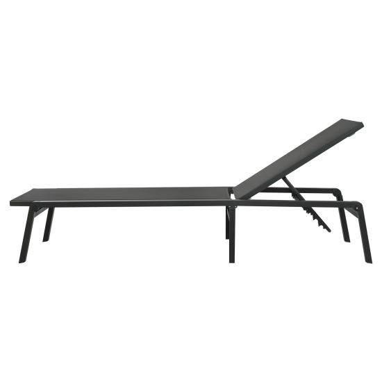 Шезлонг BEGINIA Kreo 191x60x30.5 см алюминий серый