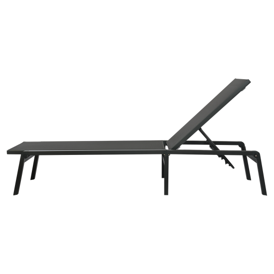 Шезлонг BEGINIA Kreo 191x60x30.5 см алюминий серый