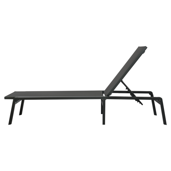 Шезлонг BEGINIA Kreo 191x60x30.5 см алюминий серый