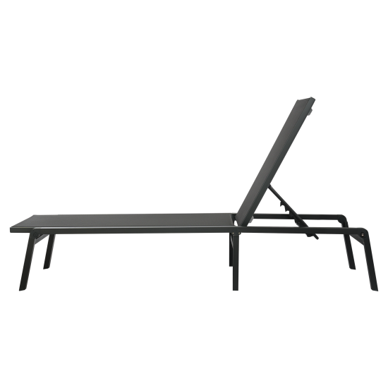 Шезлонг BEGINIA Kreo 191x60x30.5 см алюминий серый