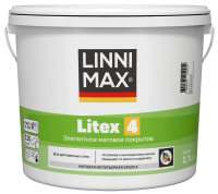 Краска для внутренних покрытий моющаяся Linnimax Linnimax Litex 4 Б3 матовая цвет прозрачный база C 2.7 л