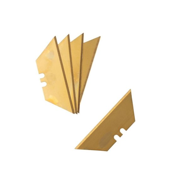 Лезвие для ножа Rage by Vira 19 мм трапециевидное (5 шт.) титановое покрытие