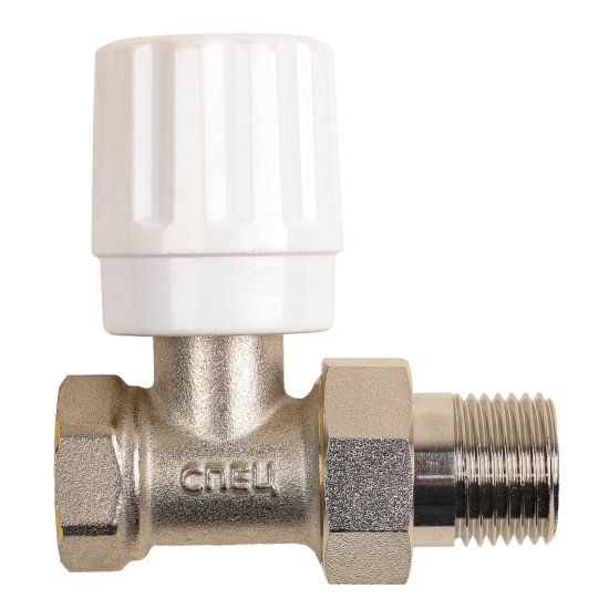 Вентиль для радиатора запорный прямой Спец ВР-П-1/2-М 1/2