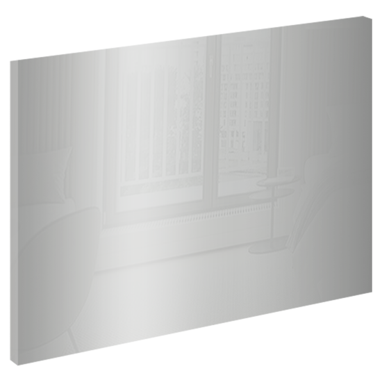 Дверь Лион 39.6x50.8x1.6 см ЛДСП цвет серебристый