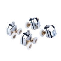 Комплект роликов для двери Iddis Optima Home d23 мм стекло 4 мм двойные эксцентриковые хром