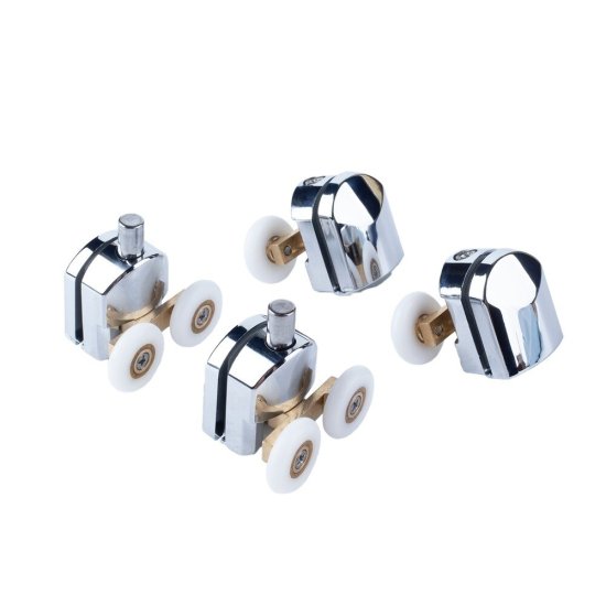 Комплект роликов для двери Iddis Optima Home d23 мм стекло 4 мм двойные эксцентриковые хром