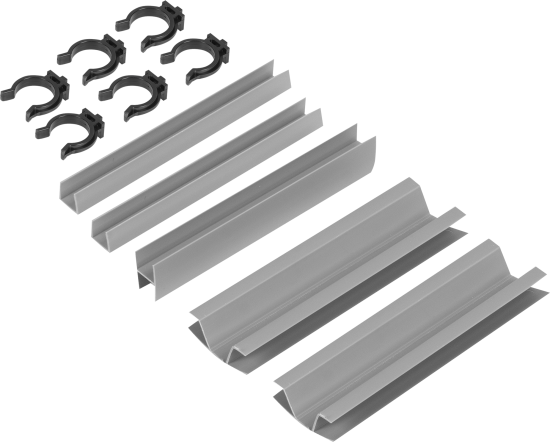 Комплект для установки кухонного цоколя KONSENSA 10 см ПВХ цвет топо