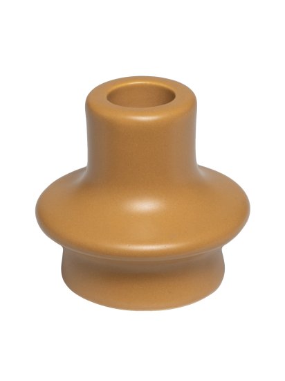 Подсвечник 6.6 см керамика цвет оранжевый