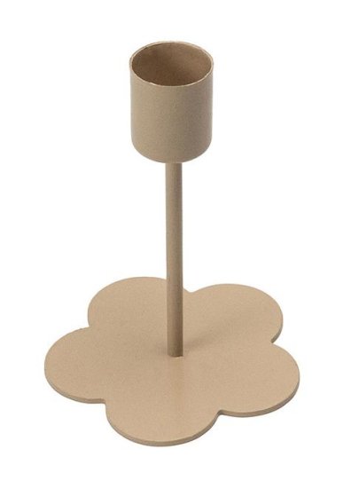 Подсвечник 11 см железо цвет розовый