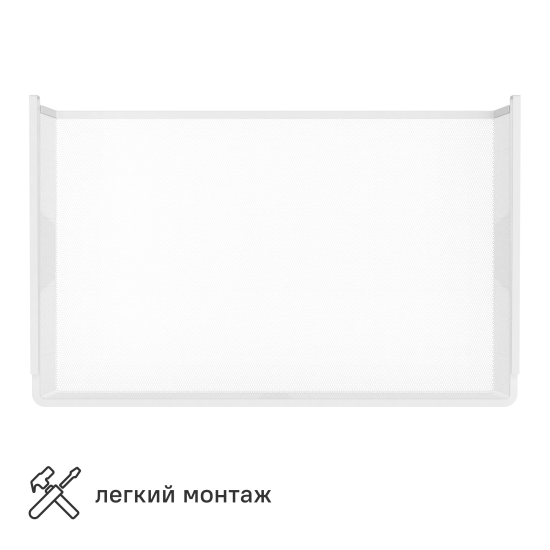 Корзина 36x56x12 см металл цвет белый