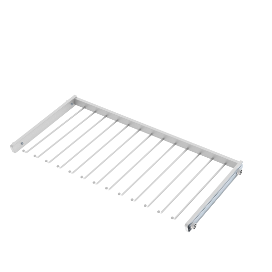 Брючница выдвижная 80х41.7 см металл цвет белый