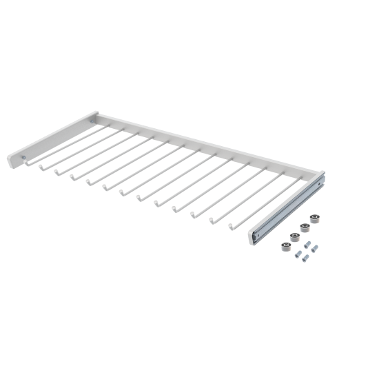 Брючница выдвижная 80х41.7 см металл цвет белый