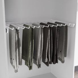 Брючница выдвижная 80х54.5 см металл цвет белый