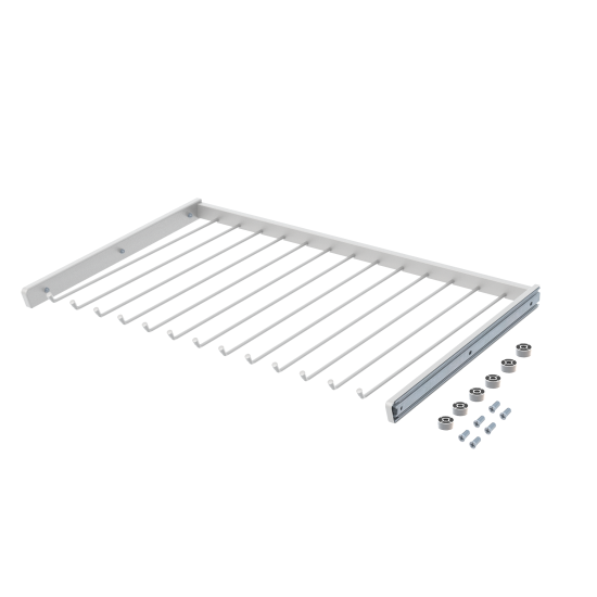 Брючница выдвижная 80х54.5 см металл цвет белый