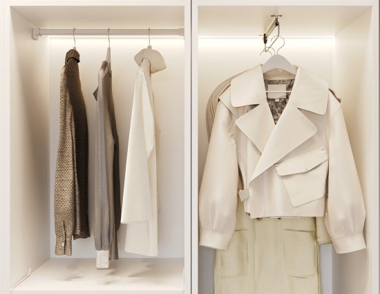 Выдвижная штанга 4.15x6.2x42 см металл цвет серый