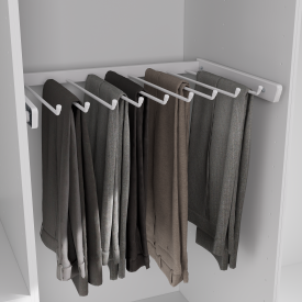 Брючница выдвижная 60х41.7 см металл цвет белый