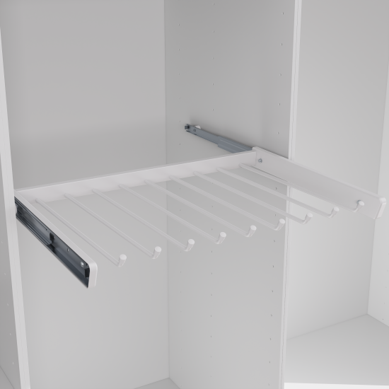 Брючница выдвижная 60х41.7 см металл цвет белый