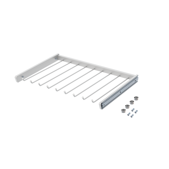 Брючница выдвижная 60х41.7 см металл цвет белый