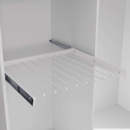 Брючница выдвижная 60х54.5 см металл цвет белый