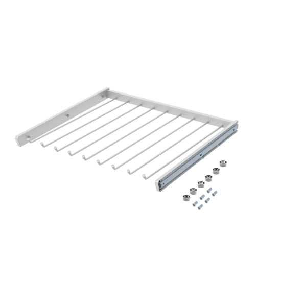 Брючница выдвижная 60х54.5 см металл цвет белый