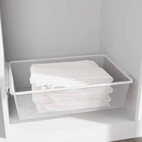Корзина выдвижная 60х54.5x14.4 см цвет белый