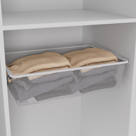 Корзина выдвижная 60х41.7x14.4 см цвет белый