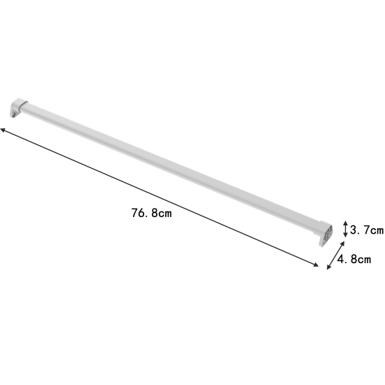 Штанга 80х54.5 см сталь цвет белый