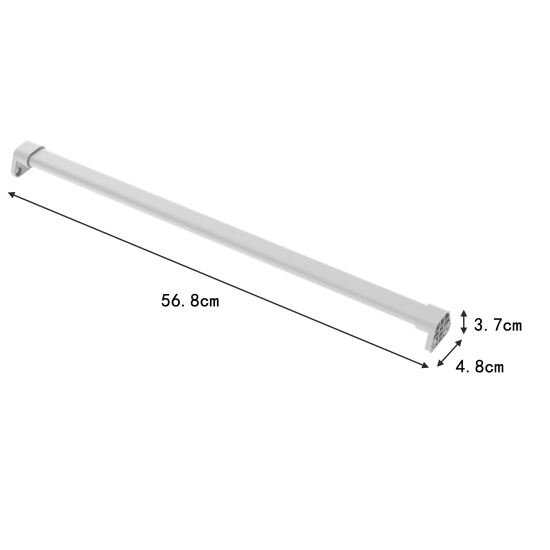 Штанга 60х54.5 см сталь цвет белый