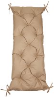Подушка для скамейки водоотталкивающая 45x120 см цвет бежевый