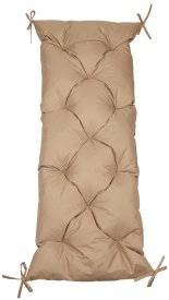 Подушка для скамейки водоотталкивающая 45x120 см цвет бежевый