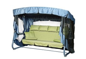 Качели садовые BEGINIA Olkhon 4-х местные до 320 кг зеленый