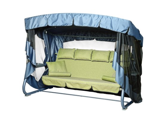 Качели садовые BEGINIA Olkhon 4-х местные до 320 кг зеленый