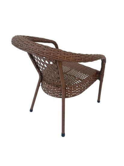 Кресло садовое Deco 66x58x80 см металл коричневое