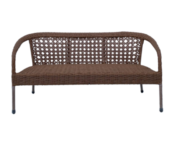 Диван садовый Deco 160x70x80 см металл коричневый