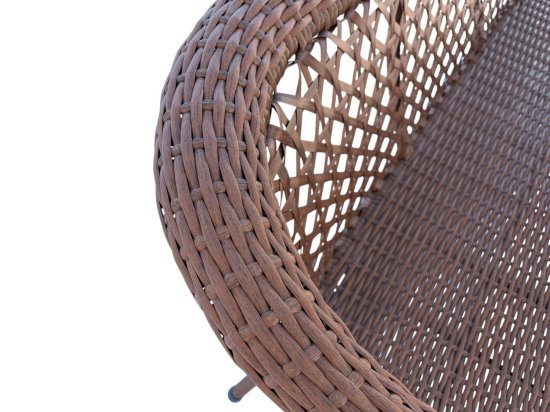 Диван садовый Deco 160x70x80 см металл коричневый