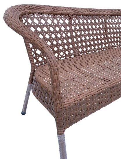 Диван садовый Deco 160x70x80 см металл коричневый