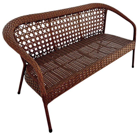 Диван садовый Deco 160x70x80 см металл коричневый