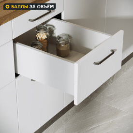 Выдвижной ящик для кухни 55.2x17.7x51.1 см KONSENSA ДСП цвет серый