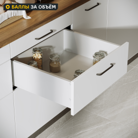 Выдвижной ящик для кухни 75.2x17.7x51.1 см KONSENSA ДСП цвет серый