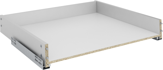 Выдвижной ящик для кухни 75.2x8.1x51.1 см KONSENSA ДСП цвет серый