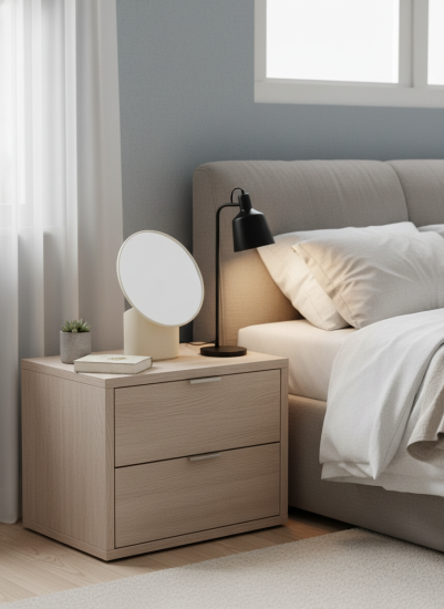 Декоративное зеркало овальное 17x20.5 см пластик цвет бежевый